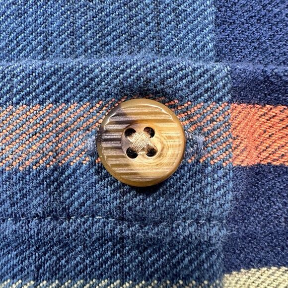 The Territory Ahead Southwestern Aztec Shirt Men's XXL Long Sleeve Blue Flannel - Picture 7 of 12